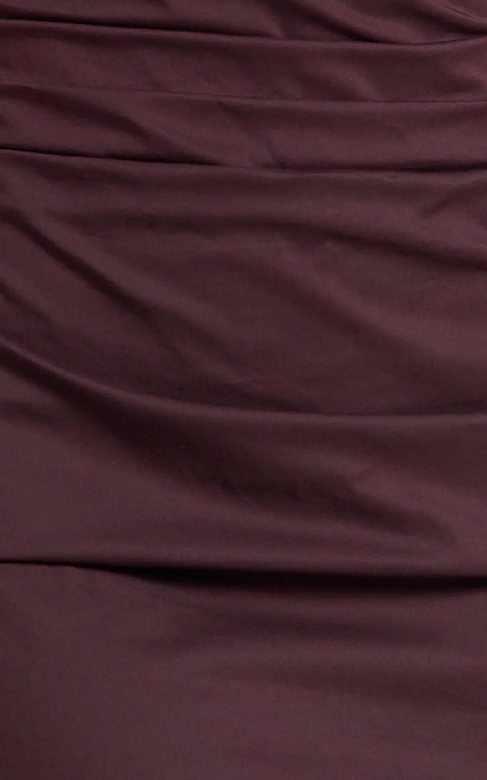 Cleo Mini Dress - Off Shoulder Ruched Bodycon Dress in Chocolate