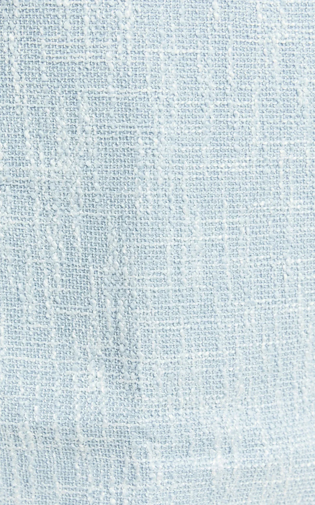Olympia Mini Skirt - High Waisted A Line Boucle Skirt in Pale Blue