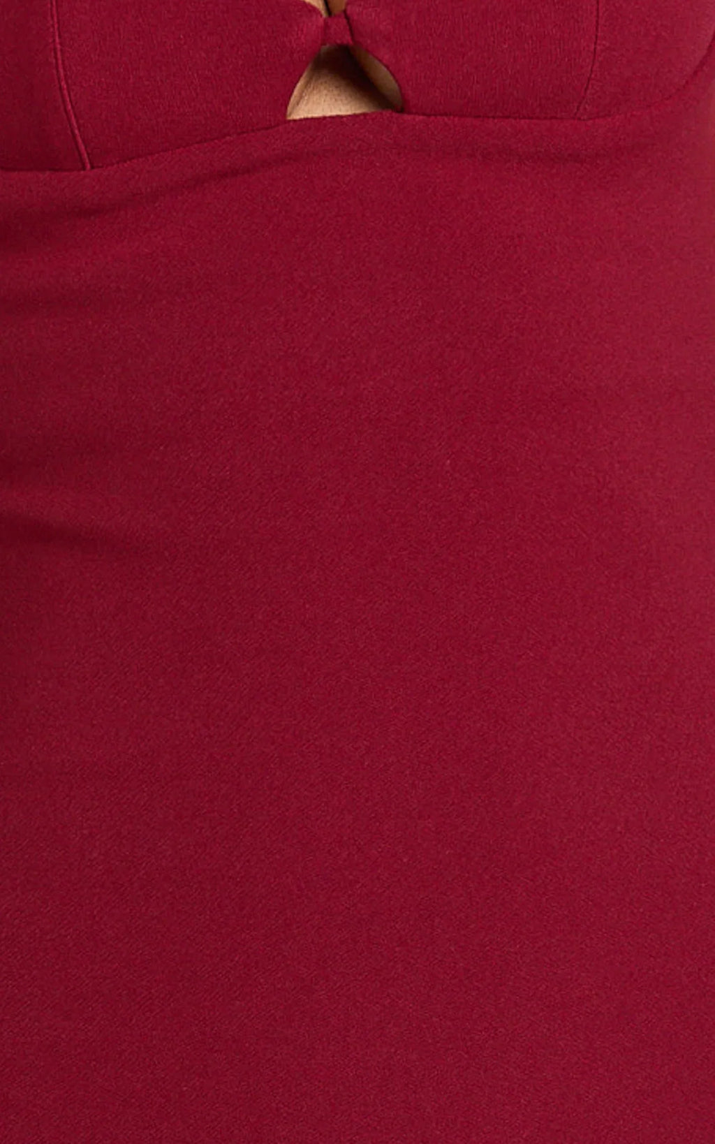 Isabelle Midi Dress - Cut Out Low Back Column Dress in Wine