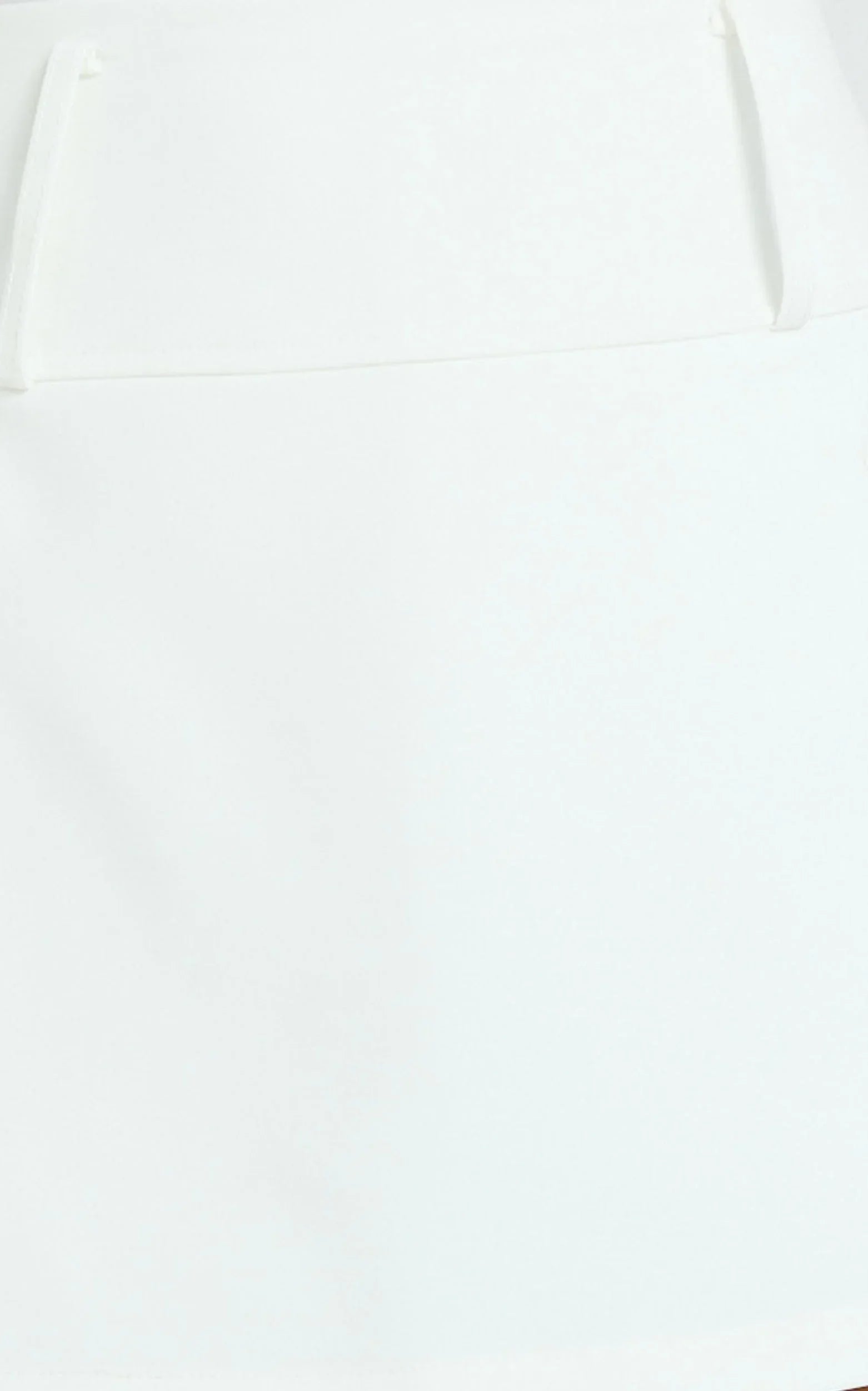 Nola Skort - High Waisted Utility Pocket Skort in White