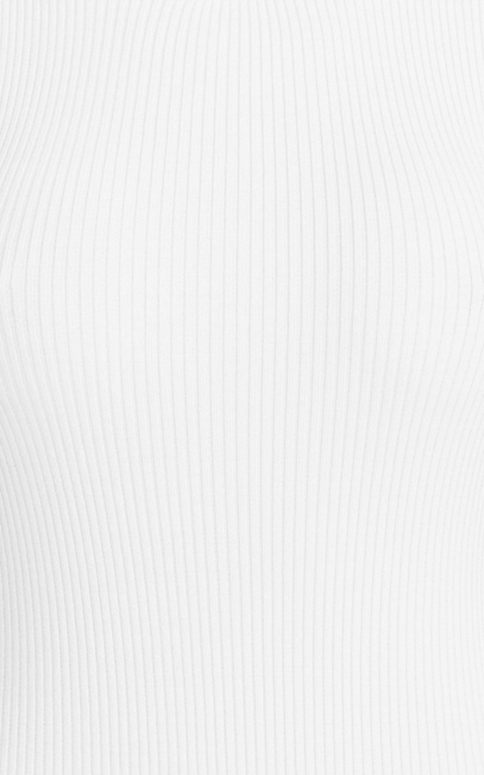 Lanie Midi Dress - Knitted Crew Neck Short Sleeve Dress in Cream