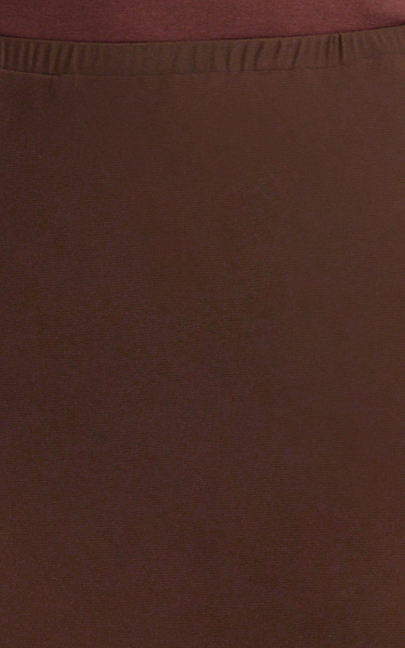 Ella Midi Skirt - Sheer Layered Skirt in Chocolate