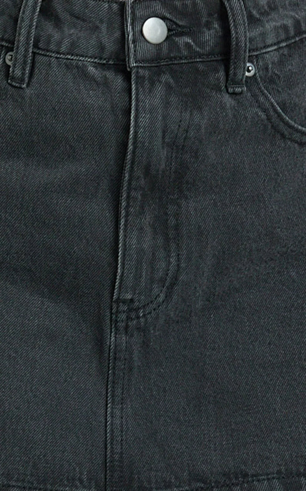 Harriet Skort - Mid Waisted Recycled Denim Skort in Black