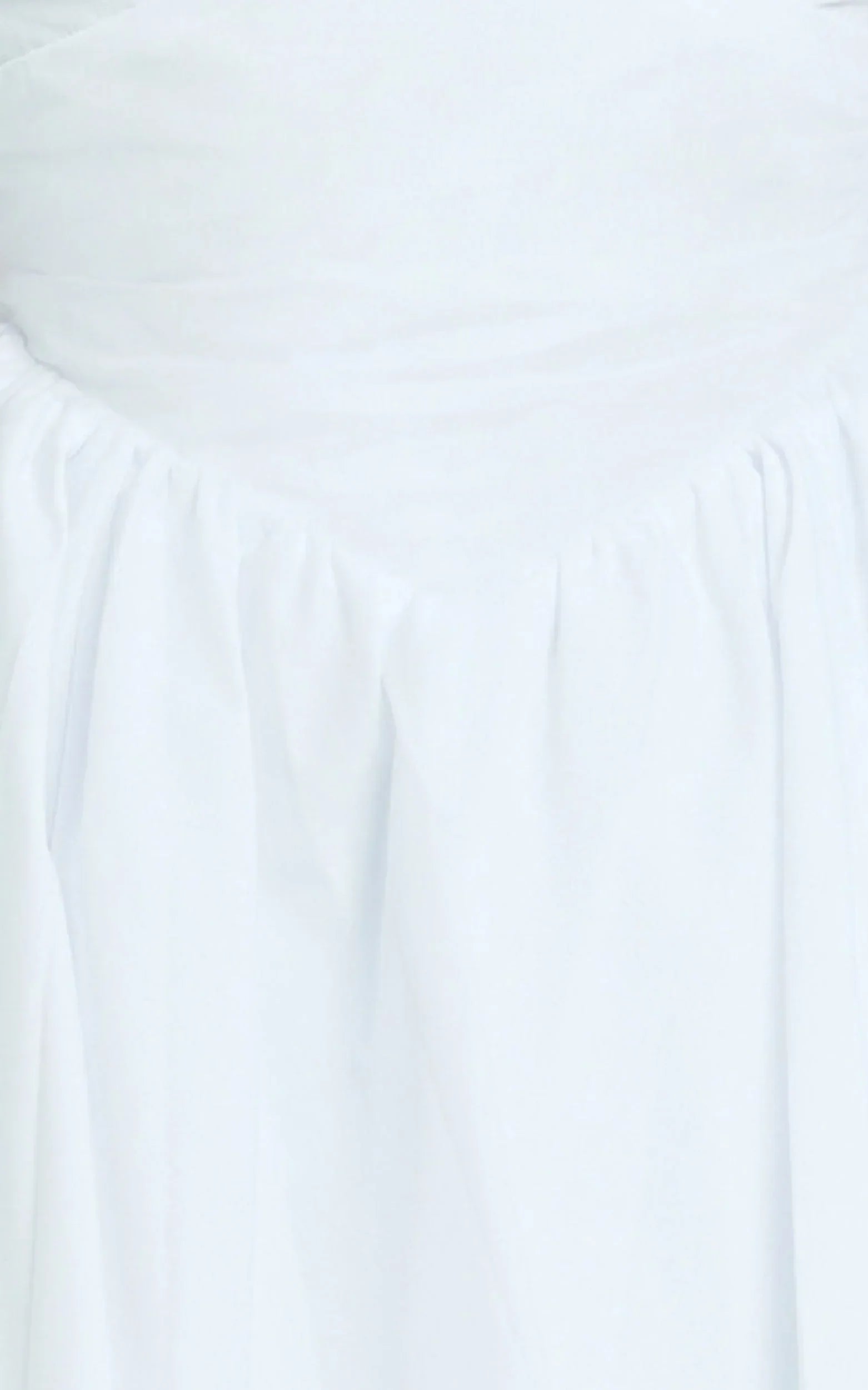 Julie Mini Dress - V Neck Drop V Waist Pleated Dress in White