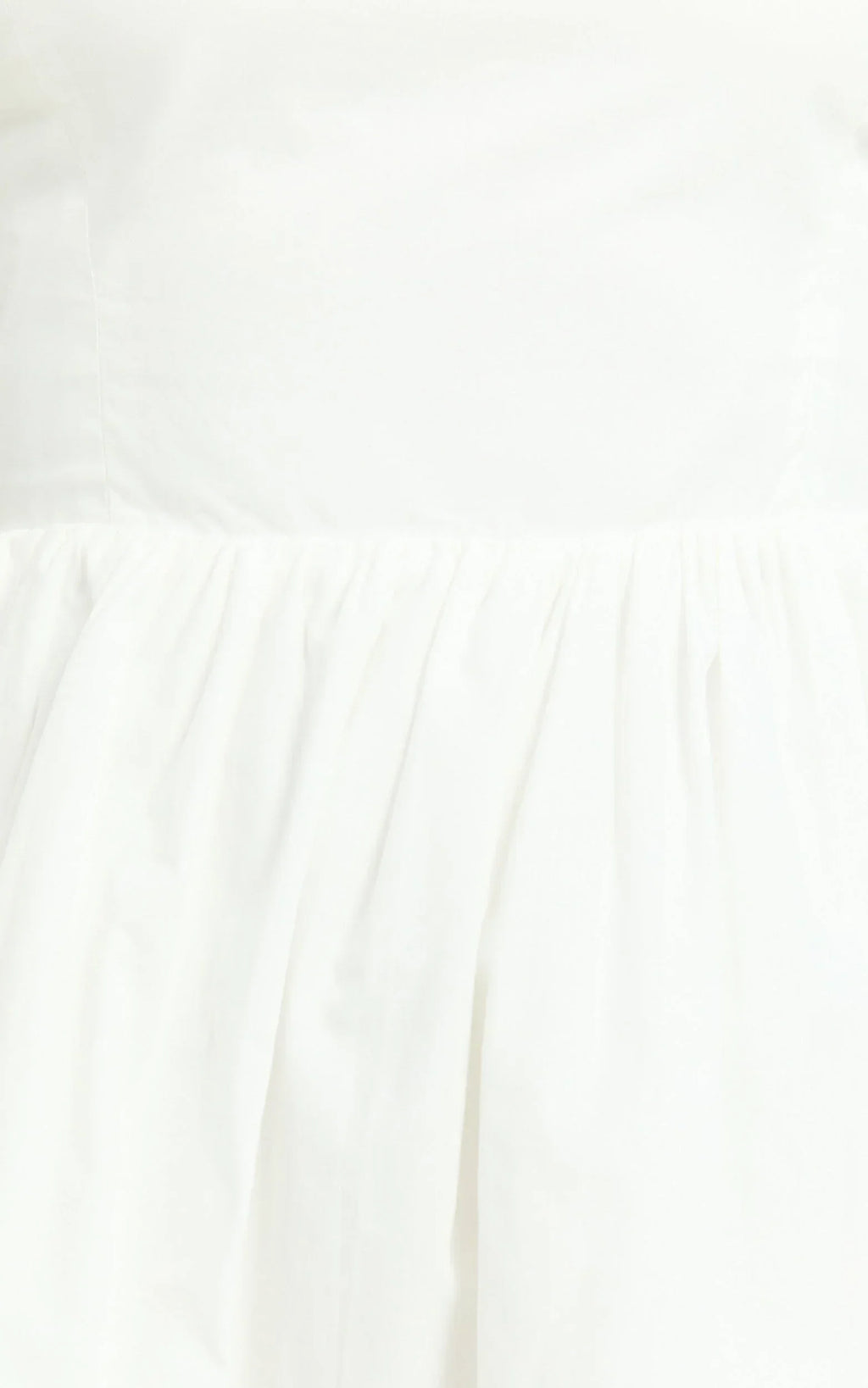 Kimberly Mini Dress - Square Neck Bubble Hem Dress in White