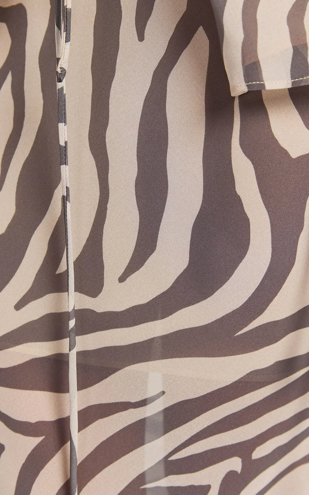 Rita Maxi Skirt - Low Waist Fit And Flare Skirt in Abstract Zebra Print