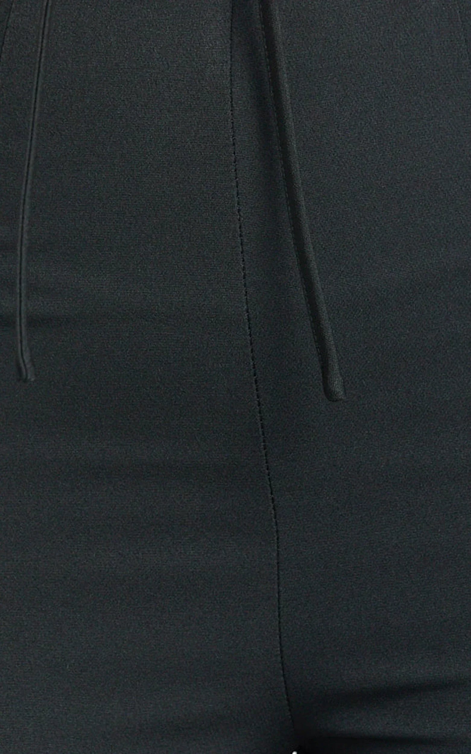 Nola Pants - Mid Waisted Pleated Flare Pants in Black