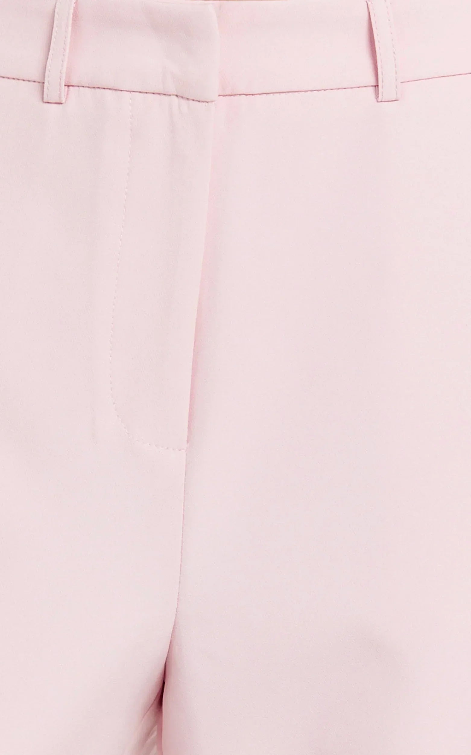 Hermie Pants - High Waisted Cropped Tailored Pants in Pale Pink