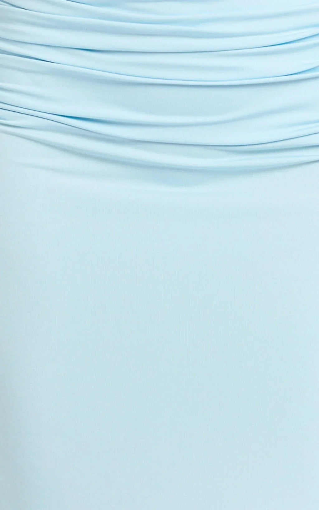 Lizzy Maxi Dress - Backless Ruched Bodycon Dress in Blue