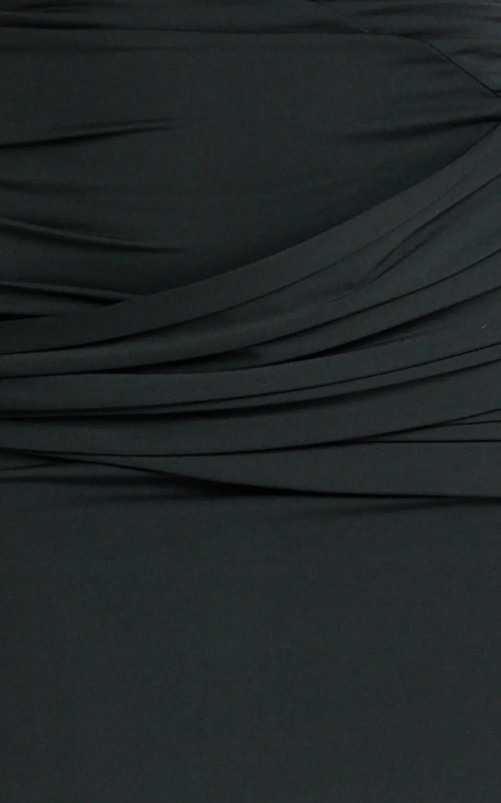 Ginny Maxi Dress - Asymmetric Neck Waist Tie Dress in Black