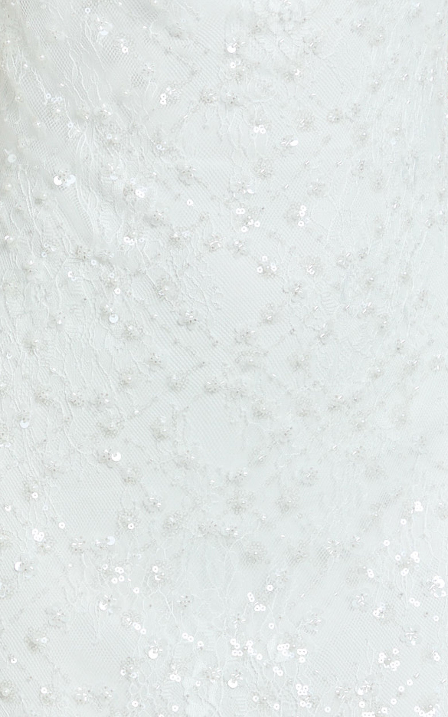 Alana Maxi Dress - Lace Sequin Cowl Neck Dress in White