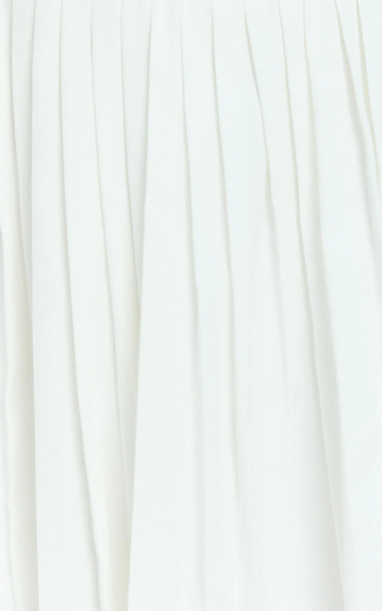 Nicolette Mini Dress - Square Neck Strappy Tie Shoulder Drop Waist Pleated Skirt Dress in Off White