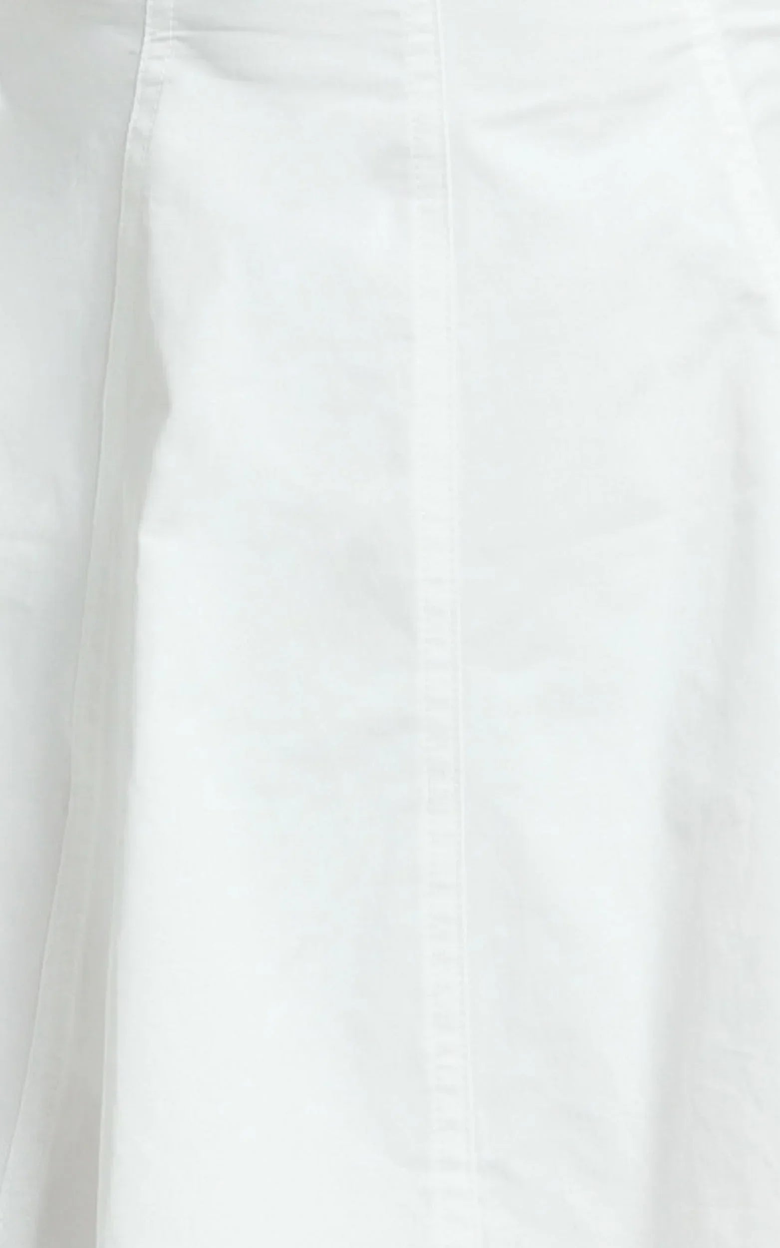 Dylan Mini Dress - High Boatneck Sleeved Fit And Flare Skirt Dress in White