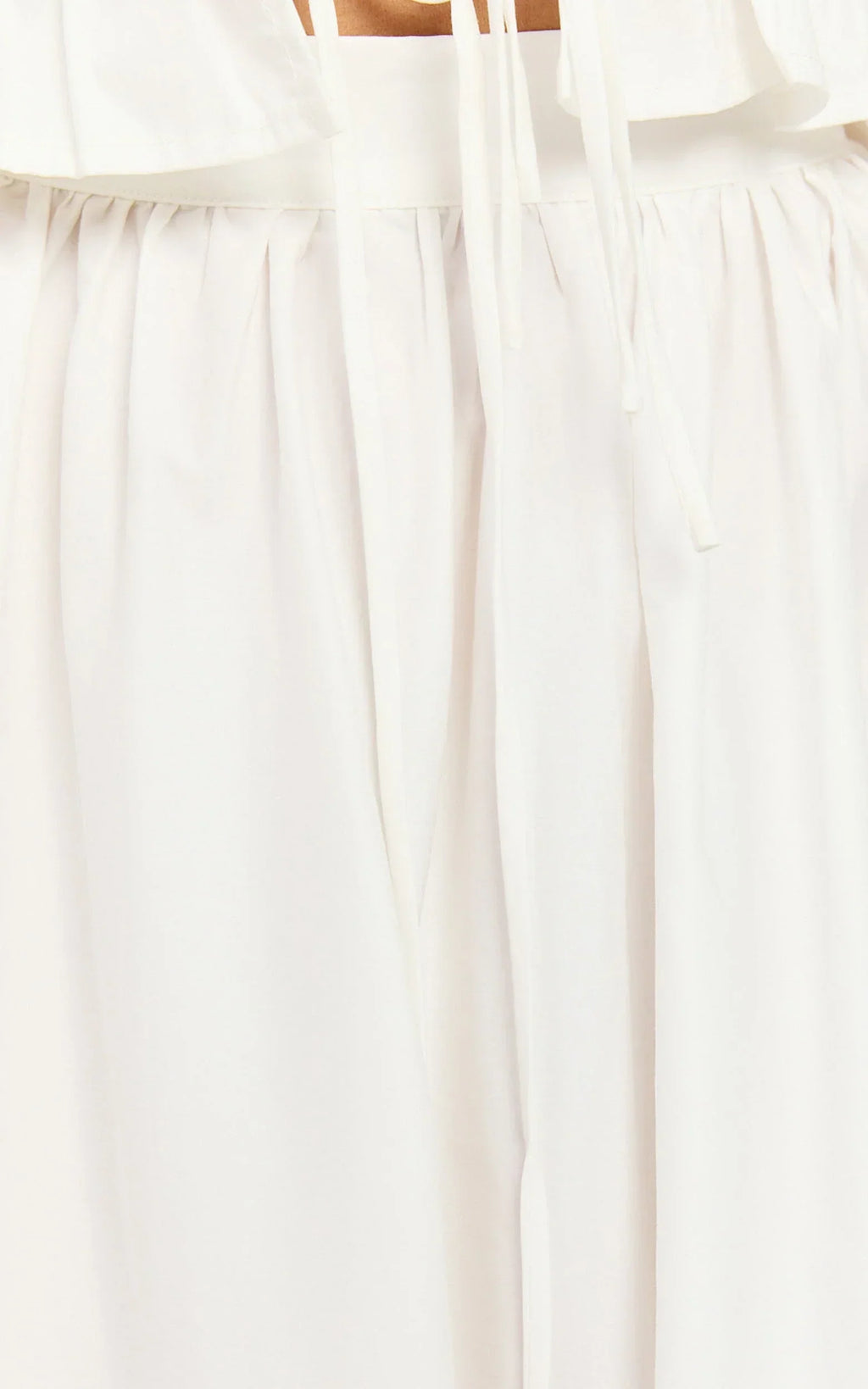 Preston Maxi Skirt - Gathered Waist Full Skirt in Ivory