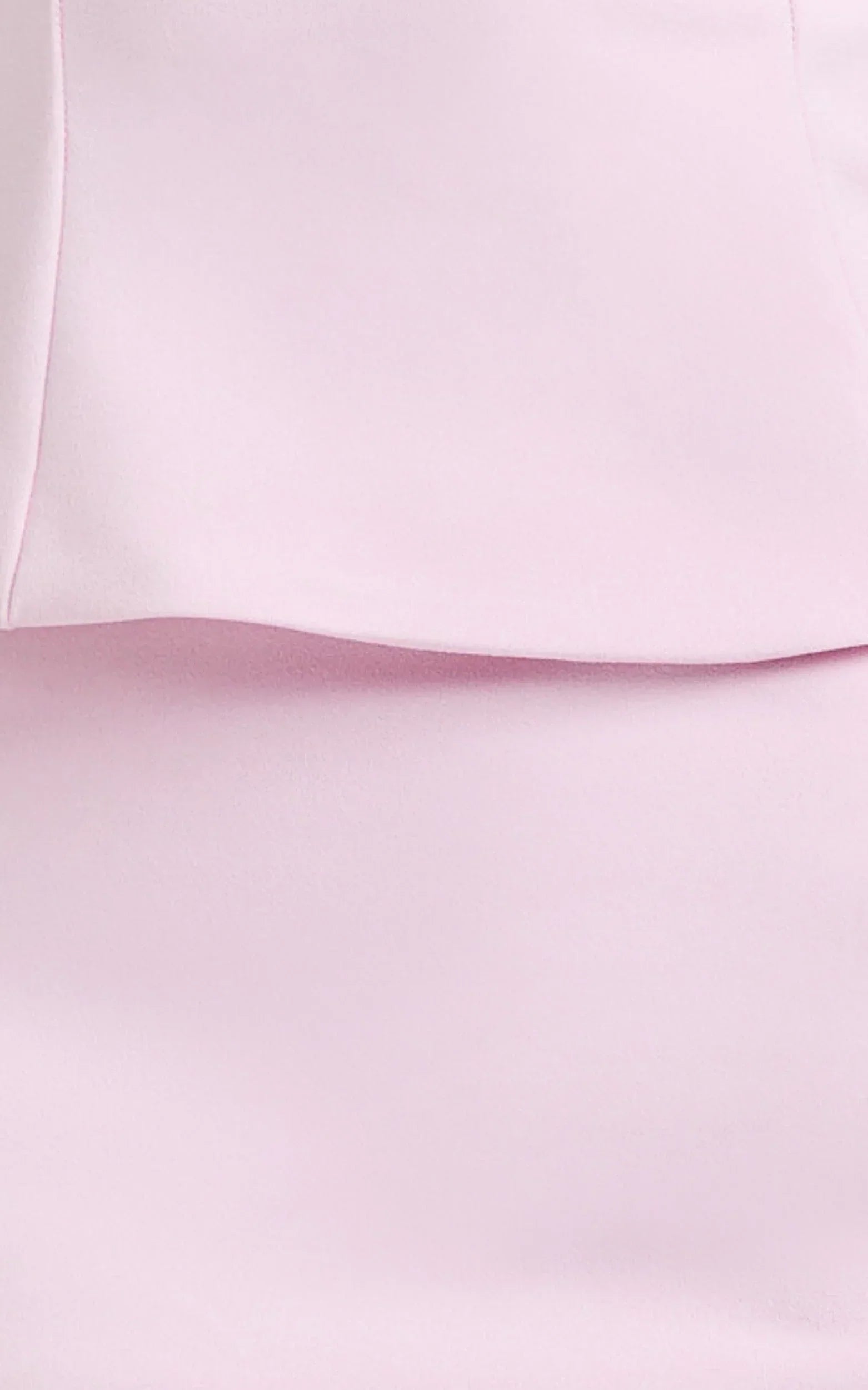 Anya Two Piece Top and Skirt Set - Strapless Fit And Flare Top And Maxi Skirt in Pink