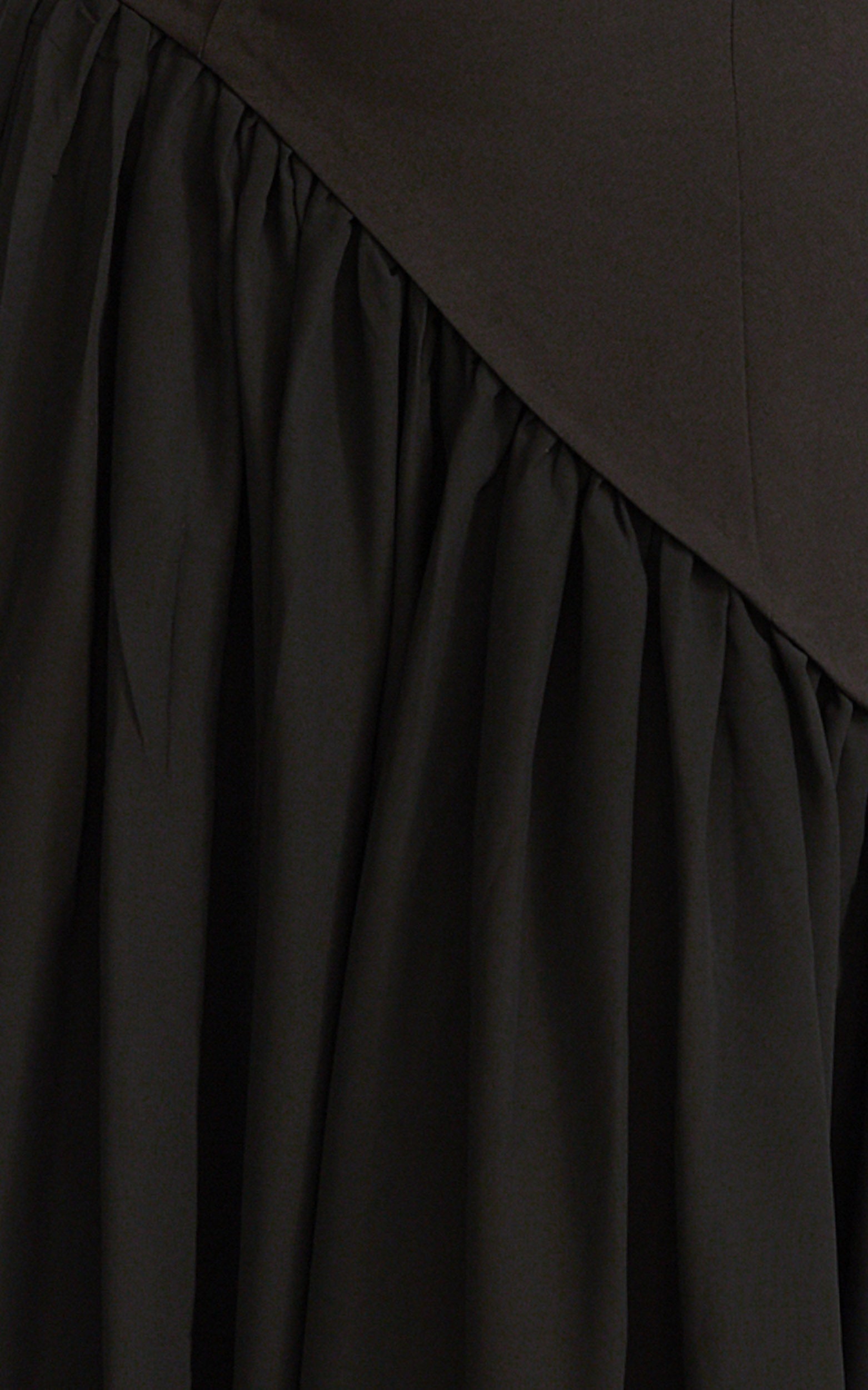 Calla Maxi Dress - Halter Neck Asymmetric Dropped Waist Dress in Black