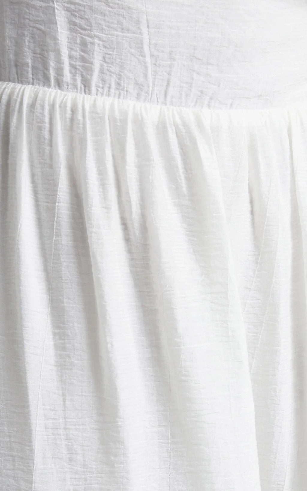 Anita Midi Dress - Puff Sleeve Tiered Dress in White