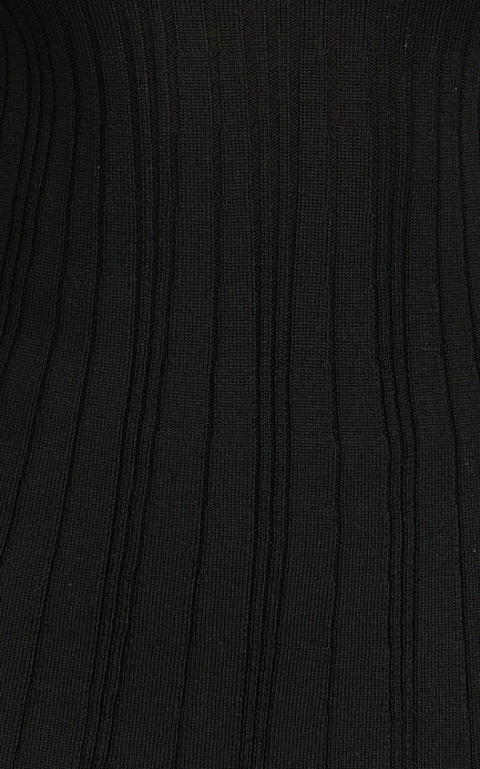 Elodie Two Piece Set - Rib Knit Top and Pant Set in Black
