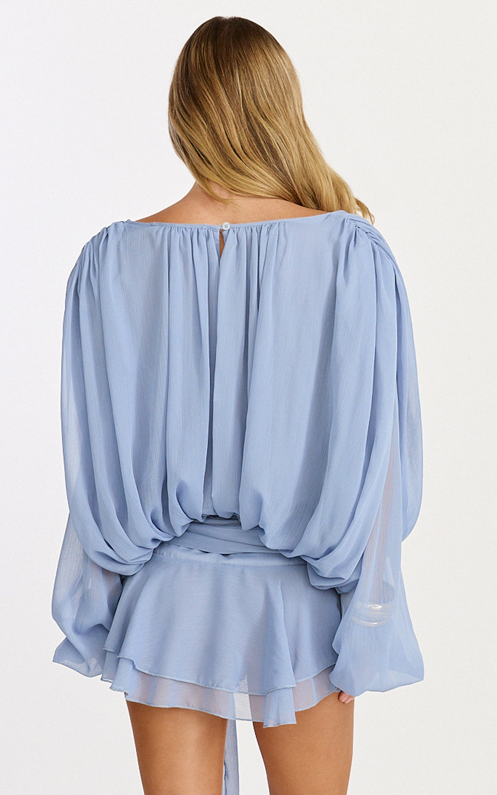 Lioness - Elements Mini Dress in Slate Blue