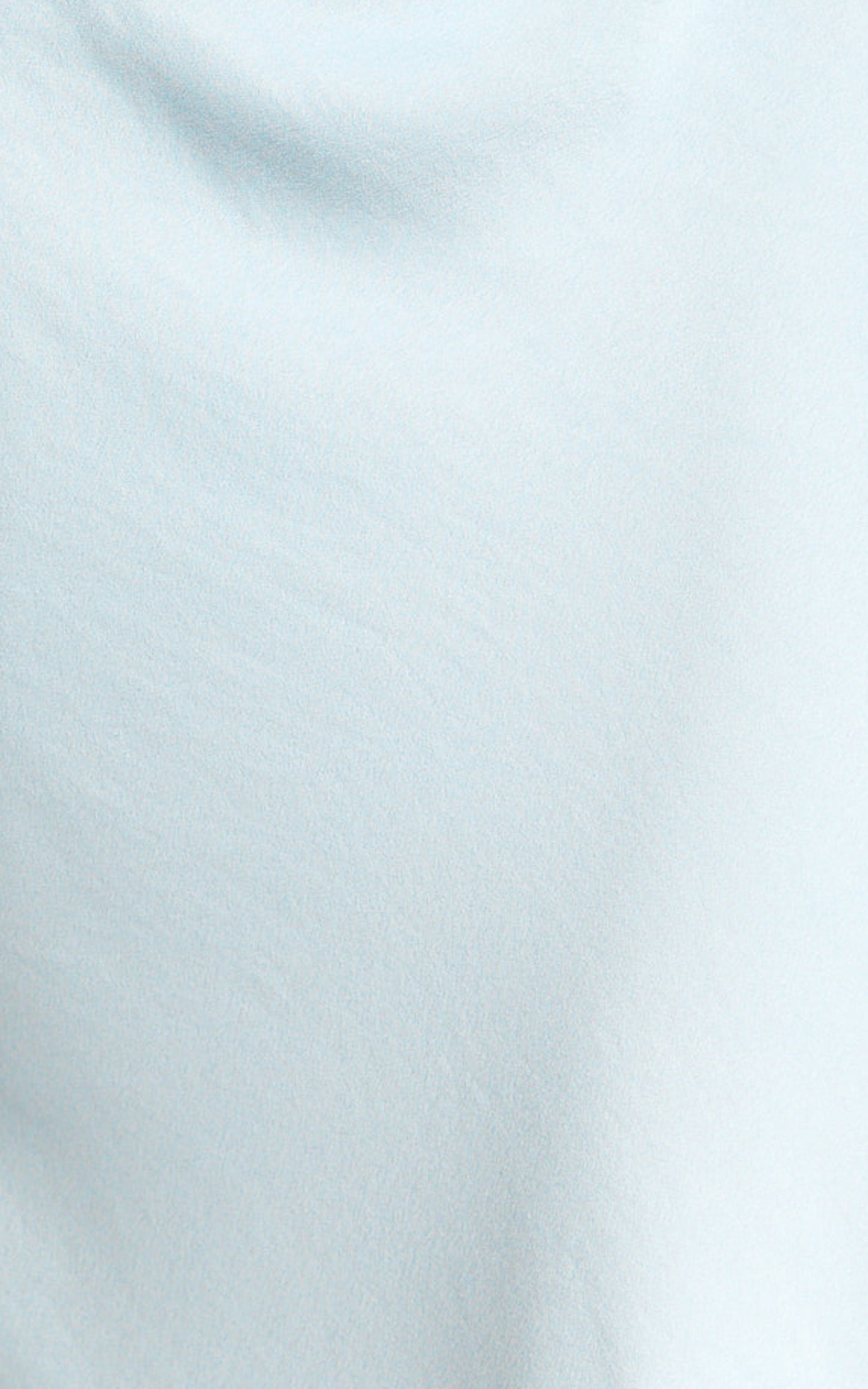 Lira Maxi Dress - One Shoulder Satin Dress in Pale Blue