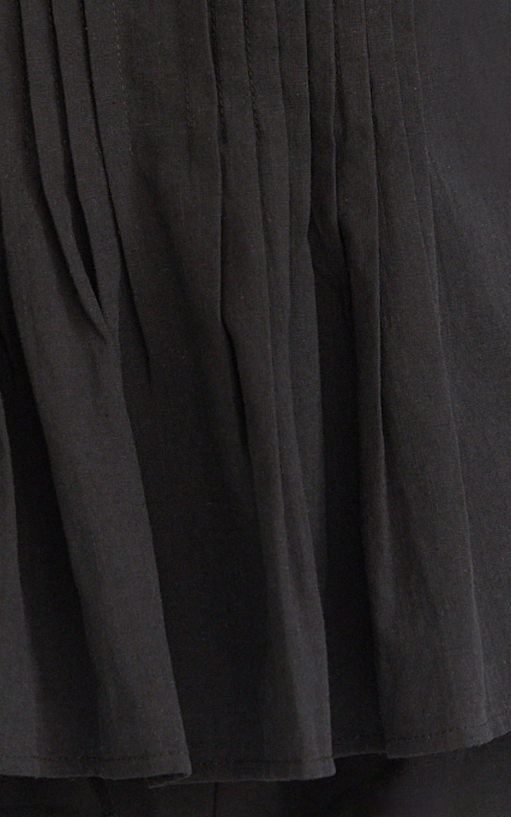 Mardie Two Piece Set - Pin Tuck Strapless Top and Short Set in Black