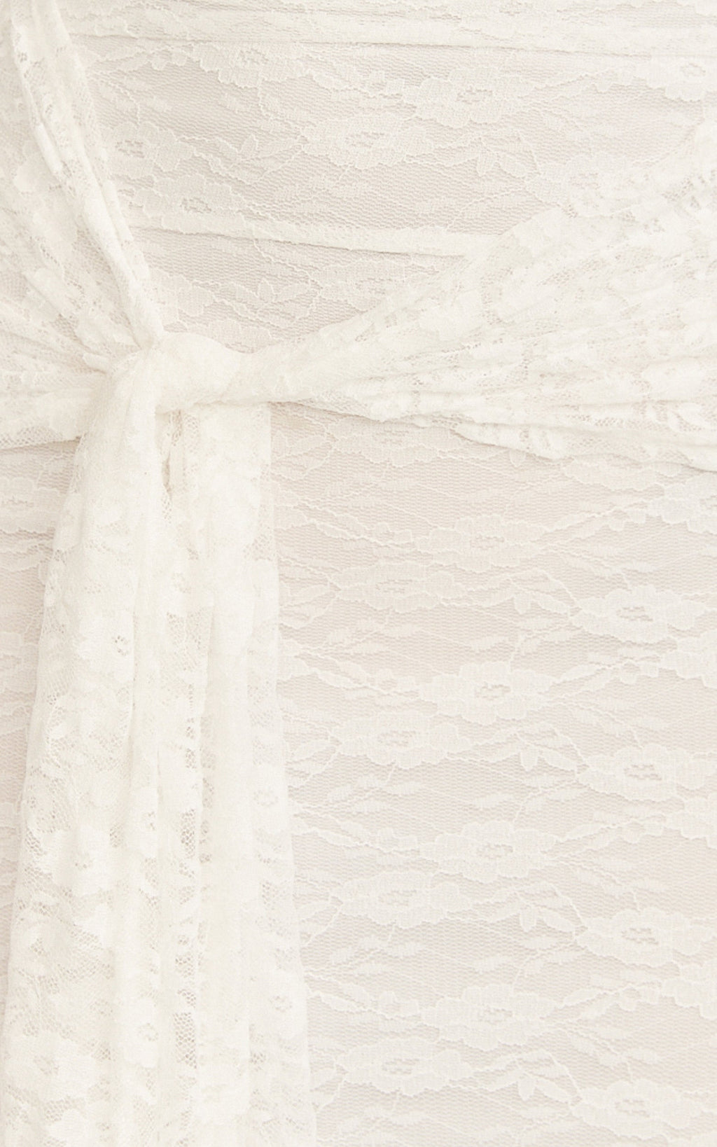 Melville Maxi Dress - Off Shoulder Long Sleeve Lace Dress in White