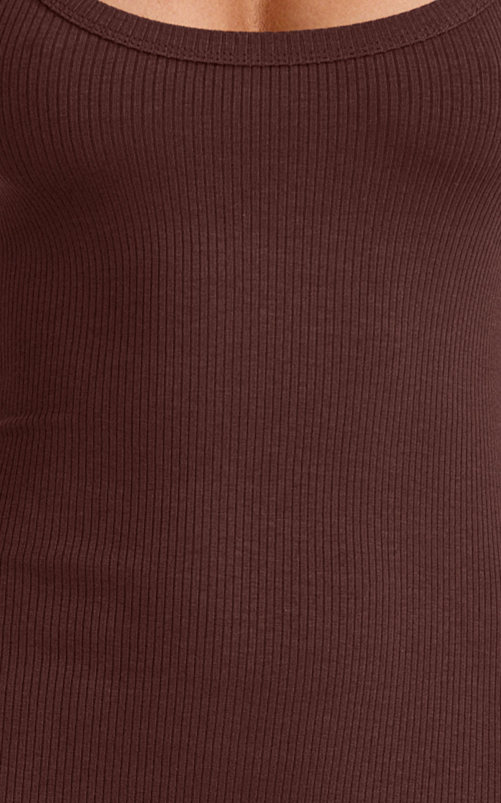 Odette Maxi Dress - Scoop Neck A Line Dress in Chocolate