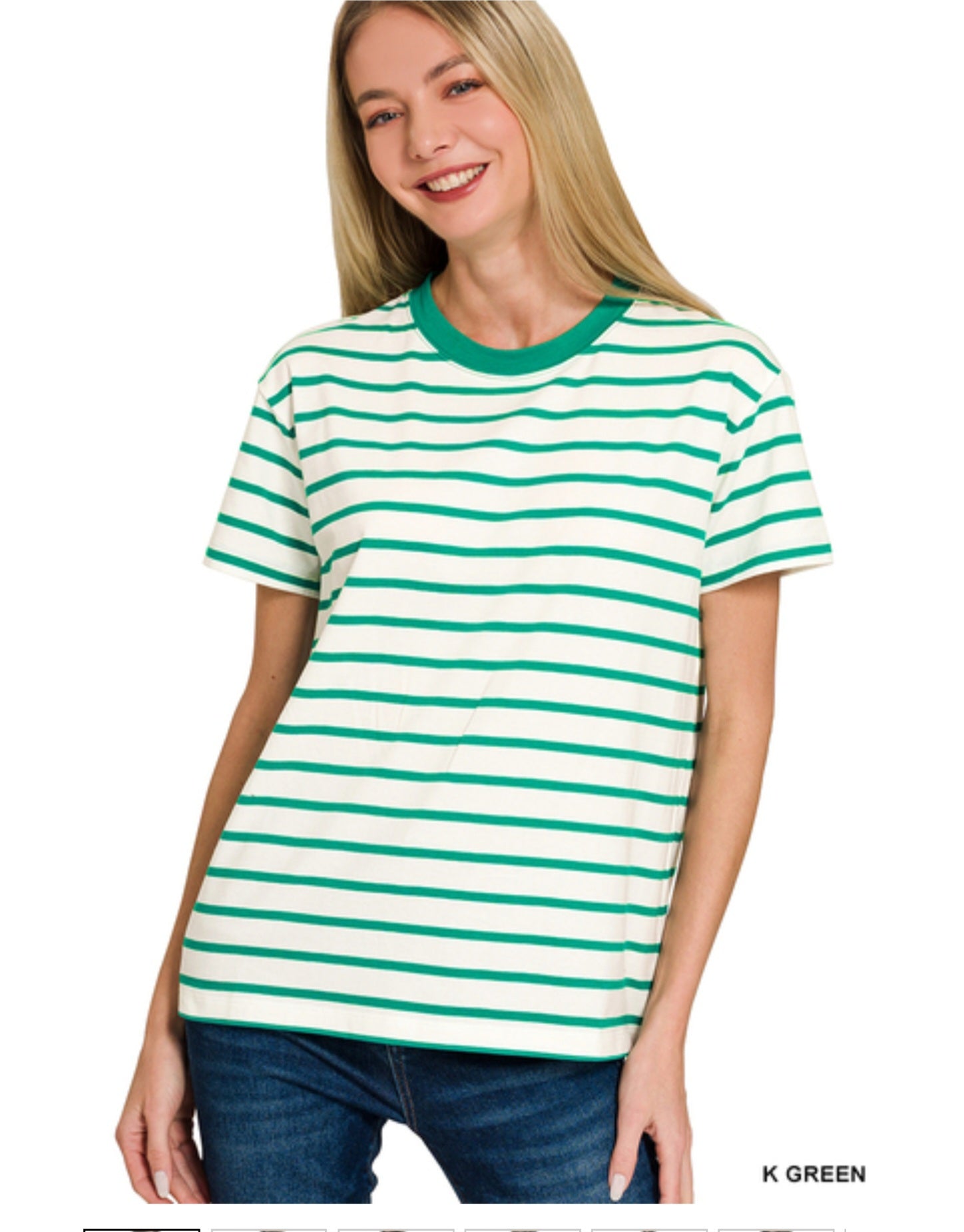 Striped Crew-Neck Shirt