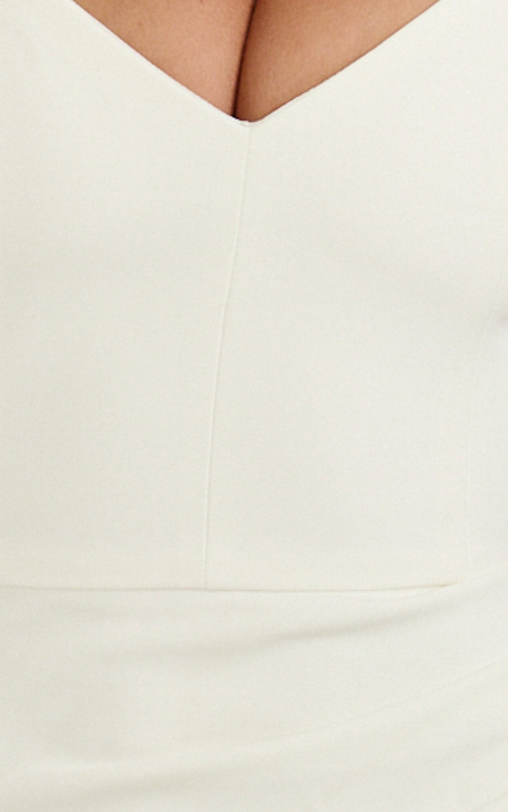 Skye Maxi Dress - V Shaped Neckline Short Sleeve Dress in White