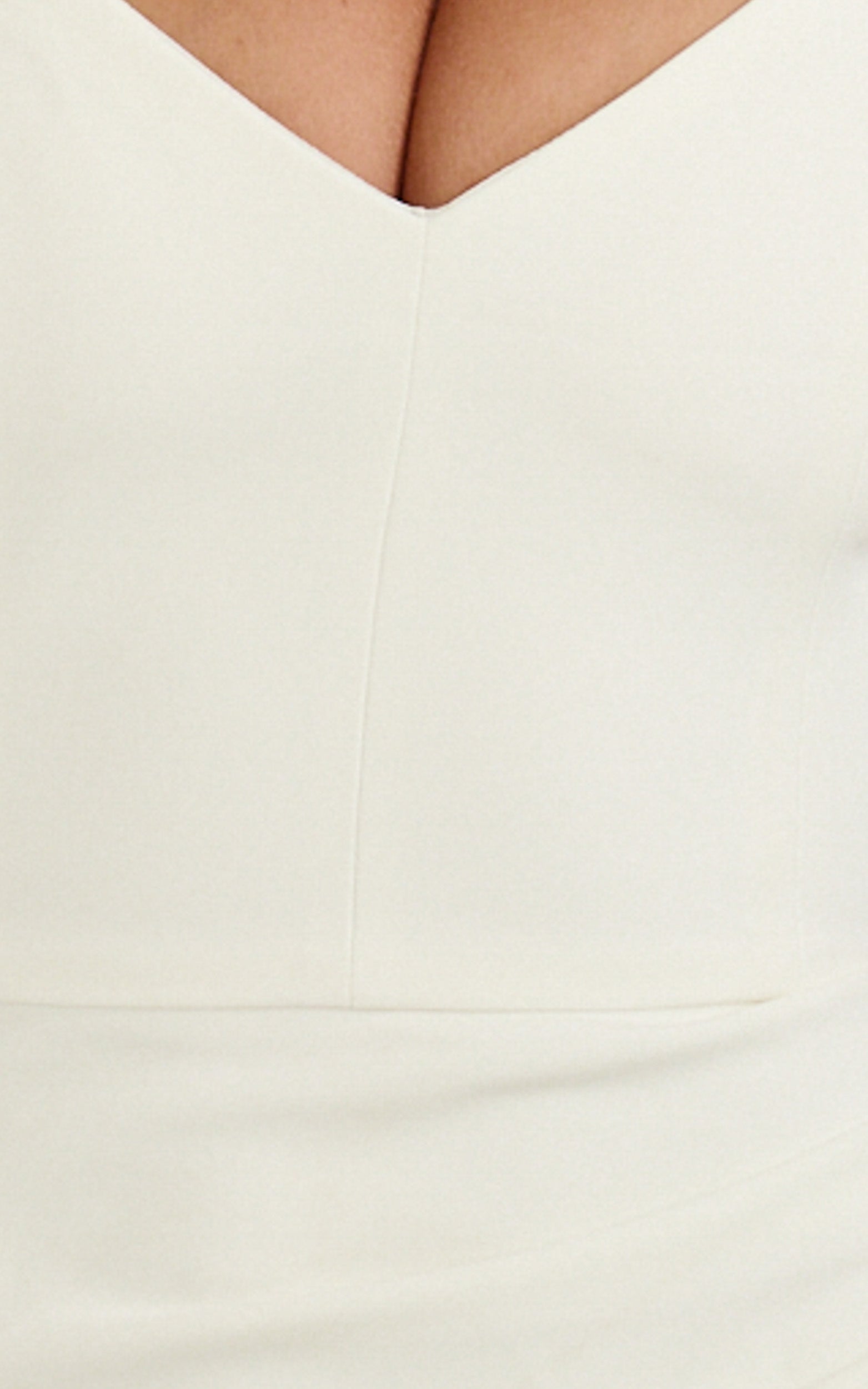 Skye Maxi Dress - V Shaped Neckline Short Sleeve Dress in White