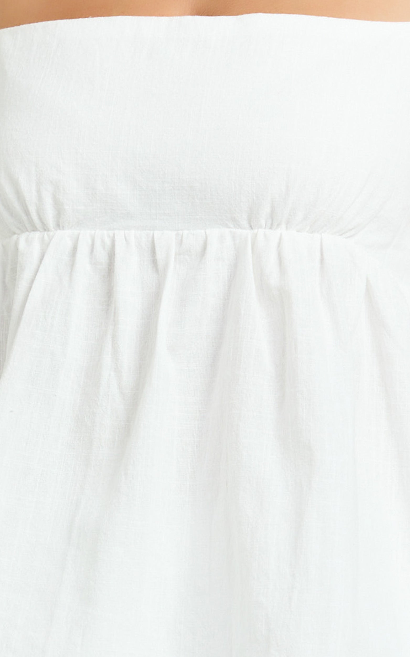 Valerie Two Piece Top and Pants Set - Baby Doll Top And Relaxed Pants Set in Off White