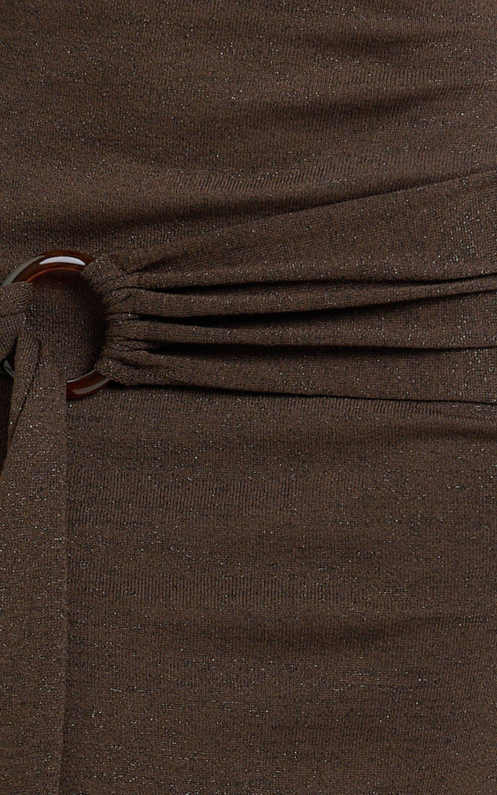 Viviana Maxi Dress - Knit Strapless Tie Waist Maxi Dress in Chocolate